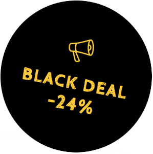Black Deal Badge - 24% auf alle Kochbücher im Shop