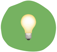 Illustration Glühbirne für Idee