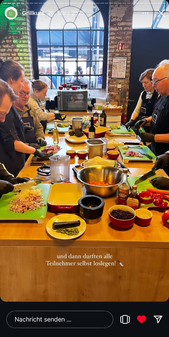 Instagram Story zu Vetox x Santos Grill Workshop